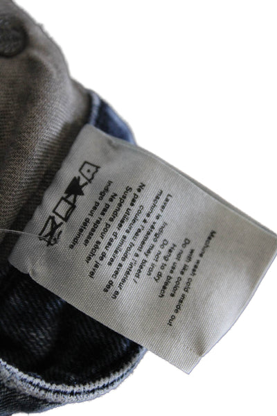 Rag & Bone Womens Ankle Cropped Skinny Jeans Dark Gray Mid-Rise Size 23
