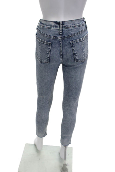 Rag & Bone Women Light Blue Skinny Ankle Jeans Mid Rise Size 24