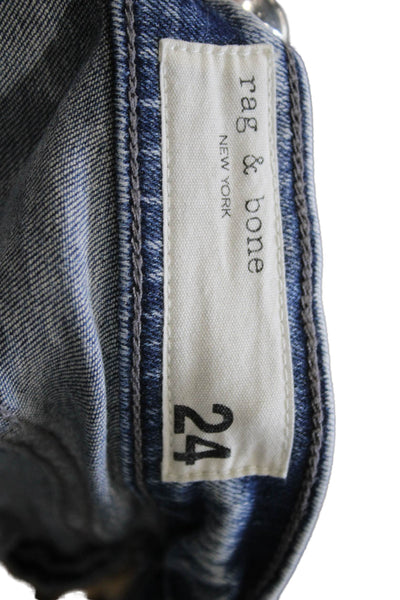Rag & Bone Women Light Blue Skinny Ankle Jeans Mid Rise Size 24