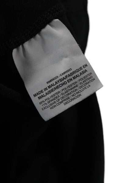 Nike Womens Black Mock Neck Long Sleeve Zip Jacket Size XS