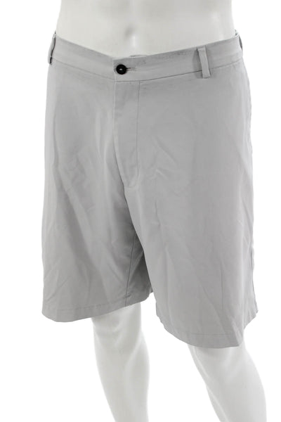 Peter Millar Mens Gray Chino Shorts Polyester Big And Tall Size 42