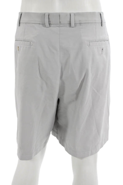 Peter Millar Mens Gray Chino Shorts Polyester Big And Tall Size 42