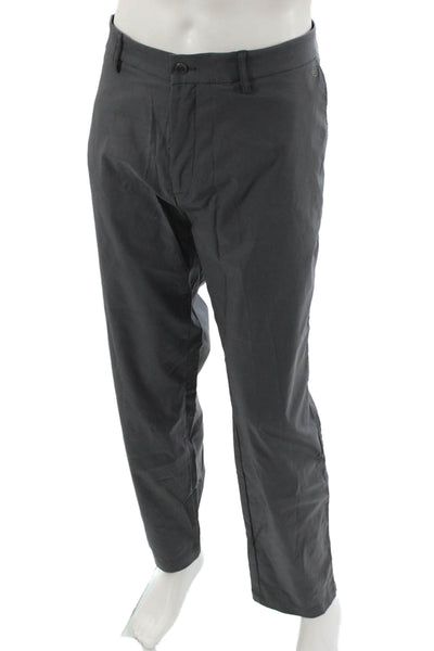 Galvin Green Mens Dress Pants Dark Gray Polyester Big & Tall Inseam 32 Size 40