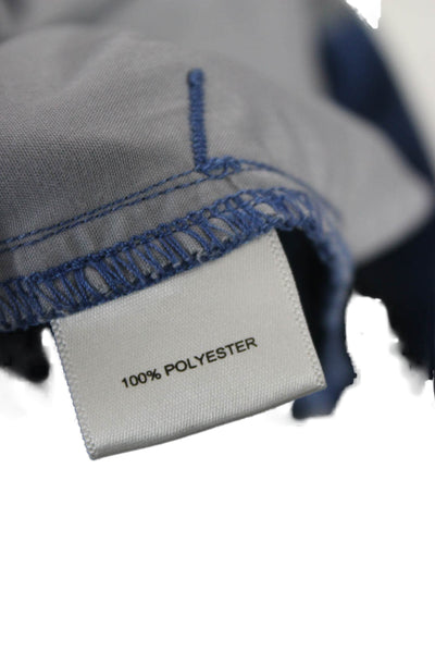 Peter Millar Mens Chino Shorts Blue Polyester Button Size 42