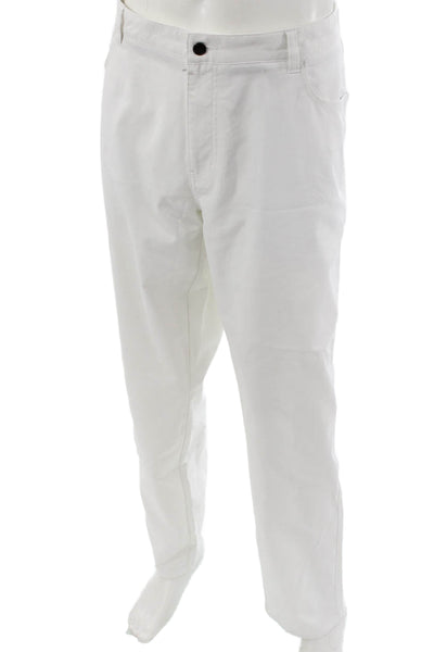 Peter Millar Mens White Polyester Classic Pants Button Fly Big Tall Size 42