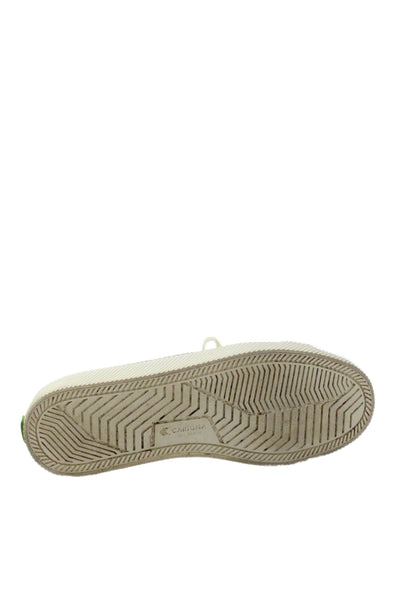 Cariuma Women's Rubber Sole Lace Up Canvas Sneakers White Size 10