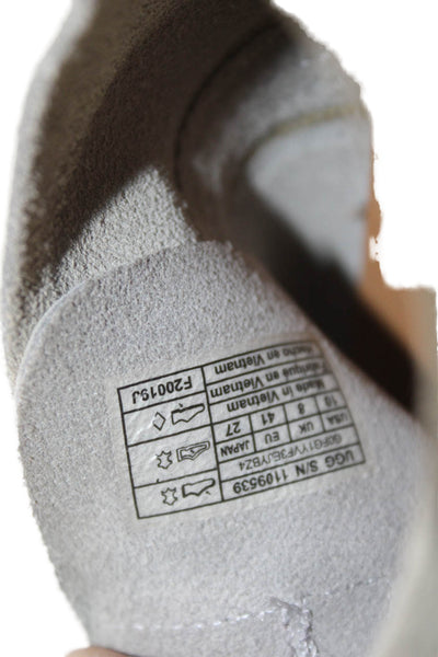 Ugg Women's Leather Lace Up Rubber Sole Sneakers Gray Size 10