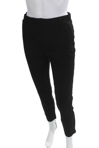 Quince Women Ankle Cropped Dress Pants Black 84% Cotton Petites Size S