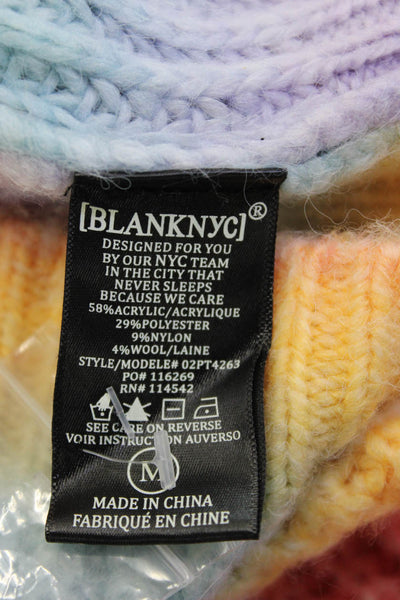 BLANKNYC Unisex Multi Color Striped V-Neck Cardigan Long Sleeve Size M