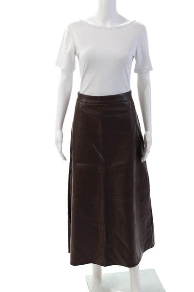 Hailey Women A-Line Maxi Brown Skirt Size 12