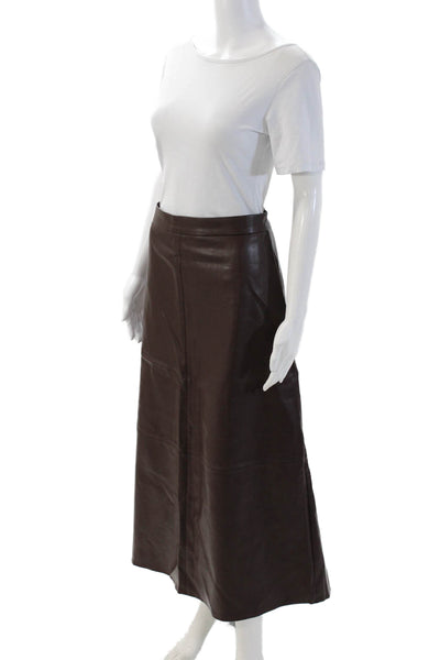 Hailey Women A-Line Maxi Brown Skirt Size 12