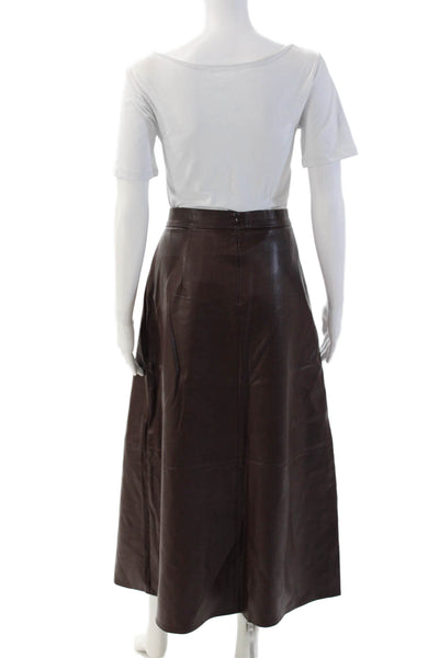 Hailey Women A-Line Maxi Brown Skirt Size 12
