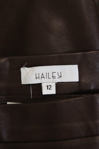 Hailey Women A-Line Maxi Brown Skirt Size 12