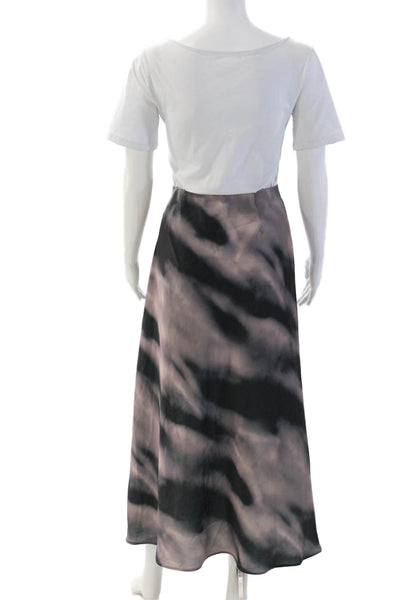 Hailey Women A-Line Maxi Skirt Black 100% Polyester Size XL