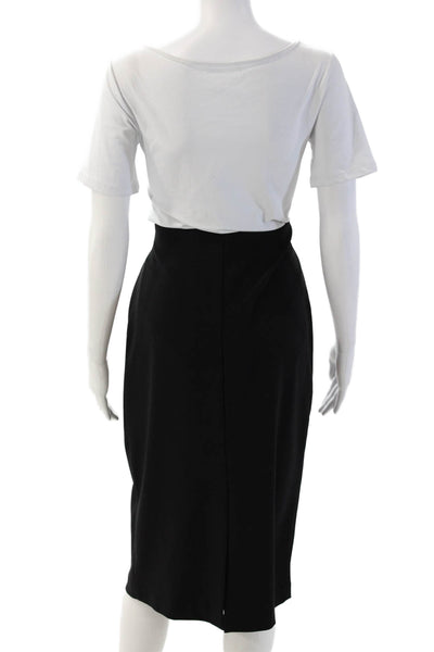 Joseph Ribkoff Womens Straight Pencil Skirt Black Size 12