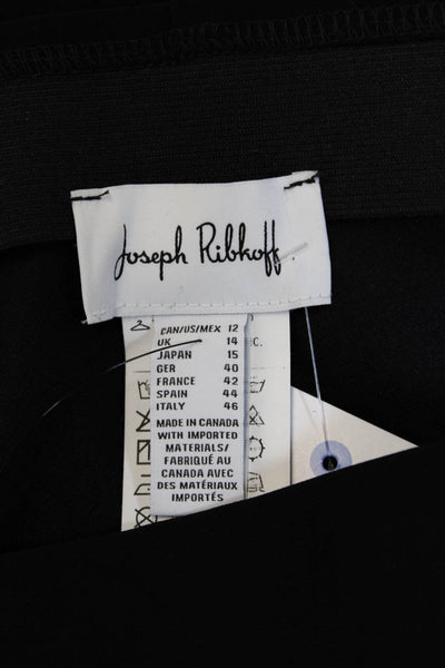 Joseph Ribkoff Womens Straight Pencil Skirt Black Size 12