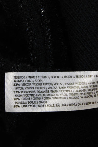 Twinset Unisex Cardigan Black V-Neck Button Long Sleeve Designer Size XS