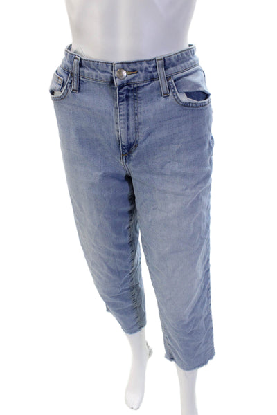 Joes Womens Cropped Mom Jeans Light Blue Mid Rise Inseam 26 Size 30