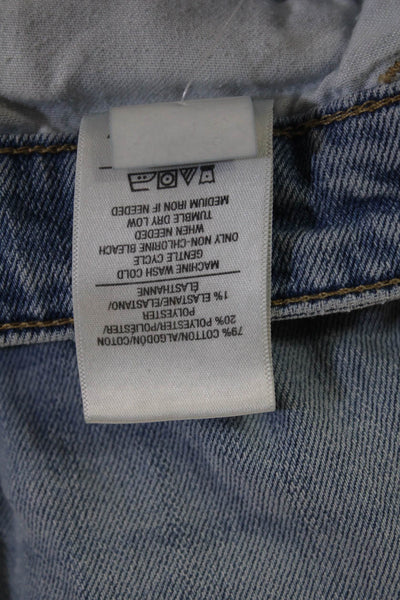 Joes Womens Cropped Mom Jeans Light Blue Mid Rise Inseam 26 Size 30
