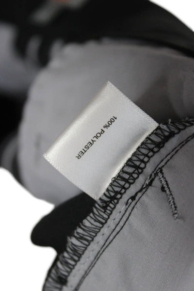 Peter Millar Mens Chino Shorts Black Polyester Button Classic Size 42