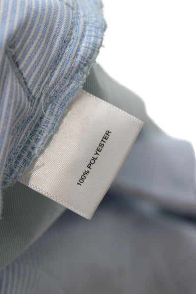 Peter Millar Mens Chino Shorts Light Blue Button Polyester Size 42