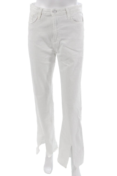 Just Black Denim Women Bootcut Flared Jeans White Size 29