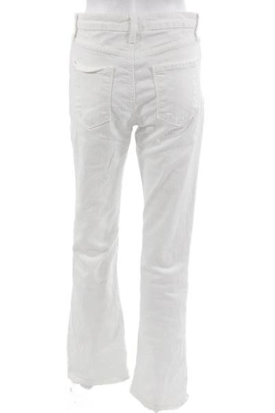 Just Black Denim Women Bootcut Flared Jeans White Size 29