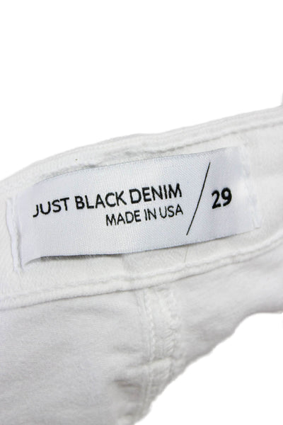 Just Black Denim Women Bootcut Flared Jeans White Size 29