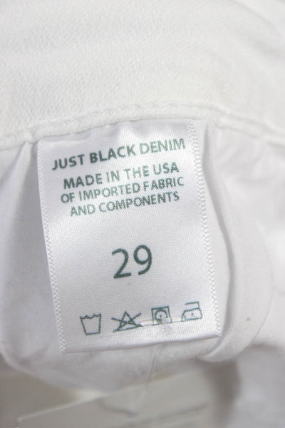 Just Black Denim Women Bootcut Flared Jeans White Size 29
