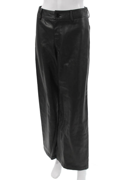 Robertson + Rodeo Women Biker Black Button Pants Size M