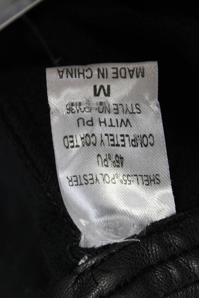 Robertson + Rodeo Women Biker Black Button Pants Size M