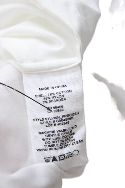 Theory Men's Long Sleeves Button Down Shirt White Size XL