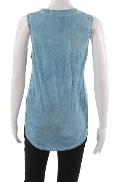 Soul Cycle Womens Light Blue Skull Cotton Modal Tank Size M