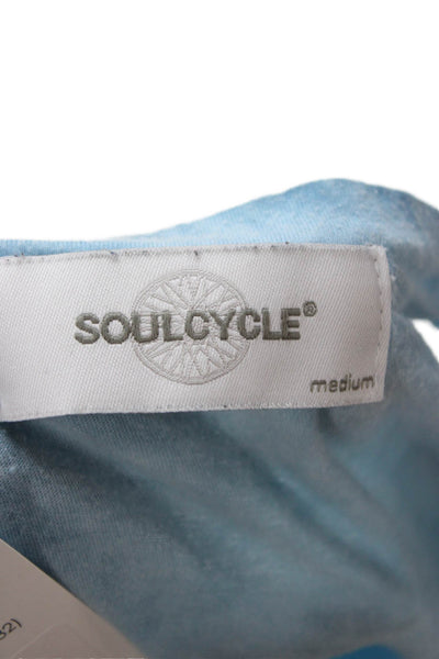 Soul Cycle Womens Light Blue Skull Cotton Modal Tank Size M
