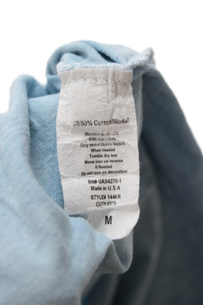 Soul Cycle Womens Light Blue Skull Cotton Modal Tank Size M