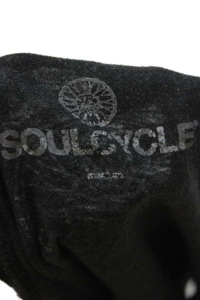 Soul Cycle Womens Dark Gray Graphic Sleeveless Tank Size M