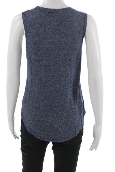 Soul Cycle Womens Basic Dark Blue Graphic Sleeveless Tank Size M