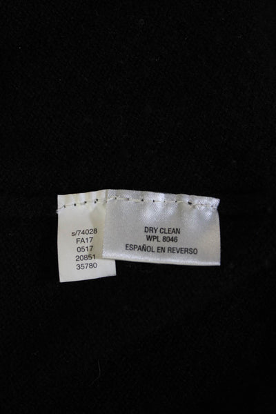 Charter Club Cashmere Unisex Black Mock Neck Pullover 100% Cashmere Size XS