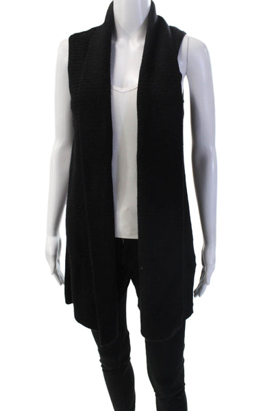 Charter Club Cashmere Women Black Cashmere Vest Size XS