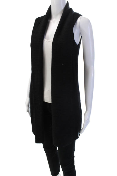 Charter Club Cashmere Women Black Cashmere Vest Size XS