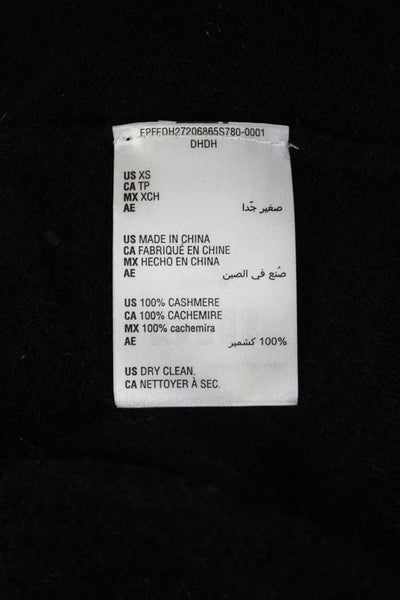 Charter Club Cashmere Women Black Cashmere Vest Size XS