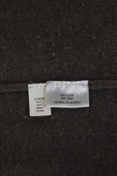 Charter Club Cashmere Unisex Sleeveless Mock Neck Pullover Vest Brown Size XS