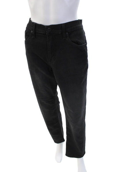 Joes Mens Black Mid Rise Cotton Blend Pants Inseam 30 Size 33