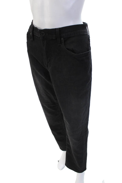 Joes Mens Black Mid Rise Cotton Blend Pants Inseam 30 Size 33
