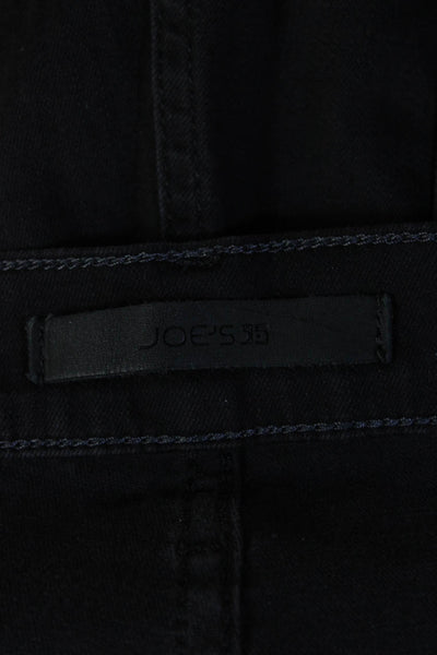 Joes Mens Black Mid Rise Cotton Blend Pants Inseam 30 Size 33