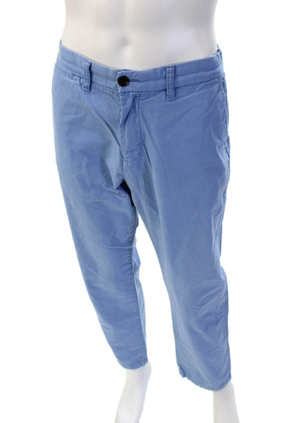 Tommy Hilfiger Mens Light Blue Chino Cotton Button Fly Size 32