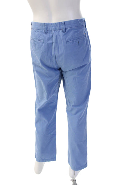 Tommy Hilfiger Mens Light Blue Chino Cotton Button Fly Size 32