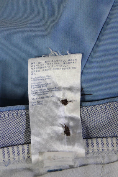 Tommy Hilfiger Mens Light Blue Chino Cotton Button Fly Size 32
