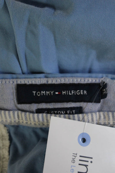 Tommy Hilfiger Mens Light Blue Chino Cotton Button Fly Size 32