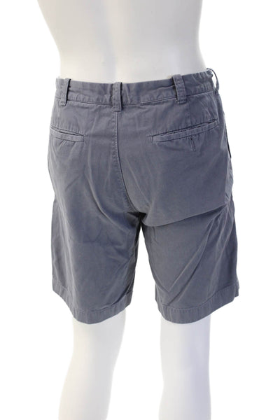 J Crew Mens Chino Shorts Dark Gray 100% Cotton Button Size 34